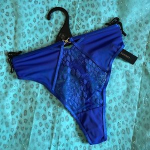 Ann Summers | NWT | "High Waisted Roulette" thong - cobalt